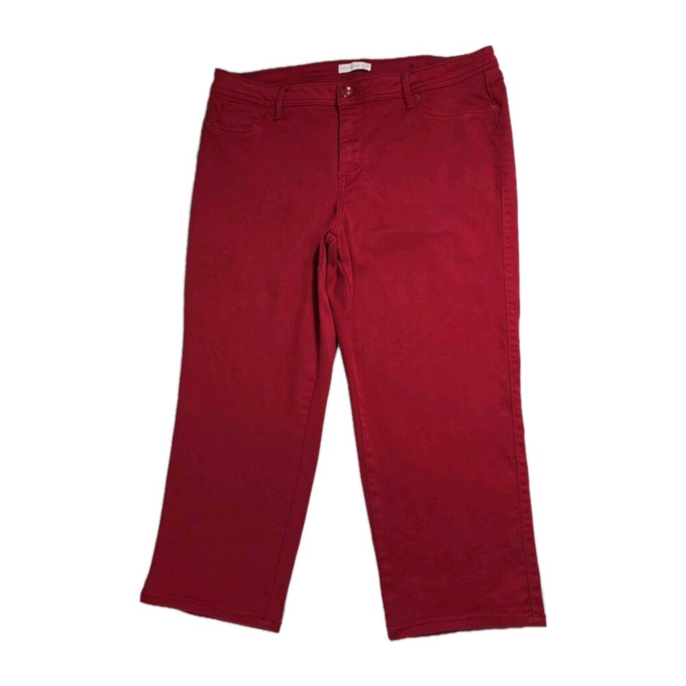 Westport 1962 Red Stretch Capri Pants